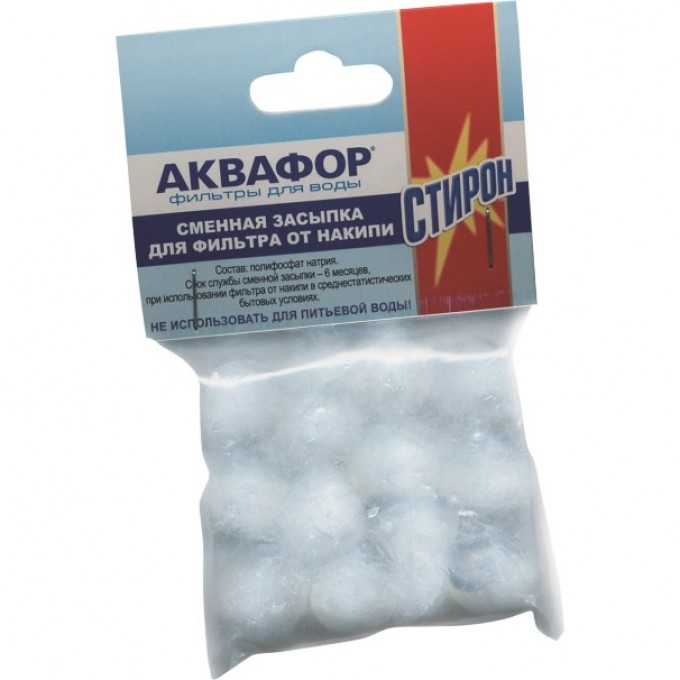 Сменная засыпка для фильтра от накипи АКВАФОР полифосфат натрия AF-201964